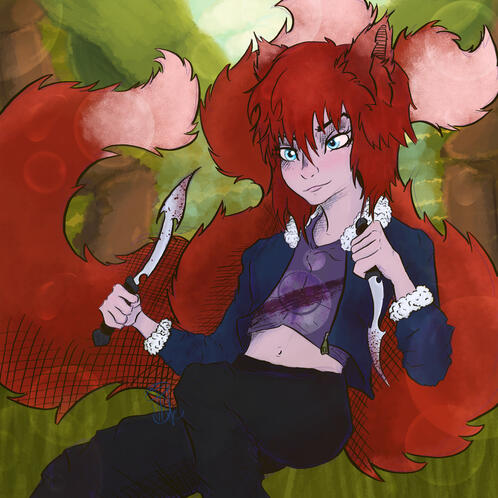 Haruko the Kitsune Fighter Icon