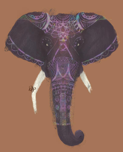 Raja Head Painting